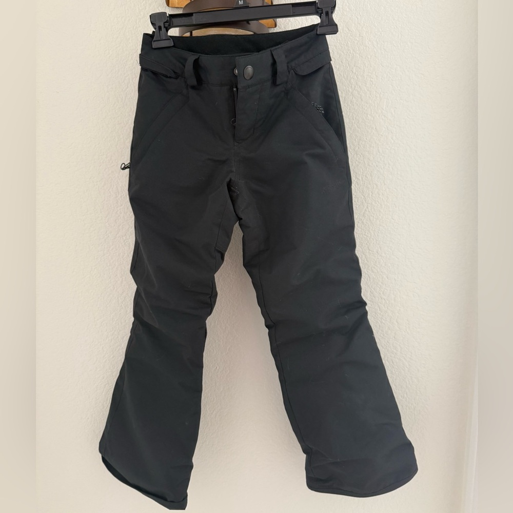 Kids Black Snow Pants